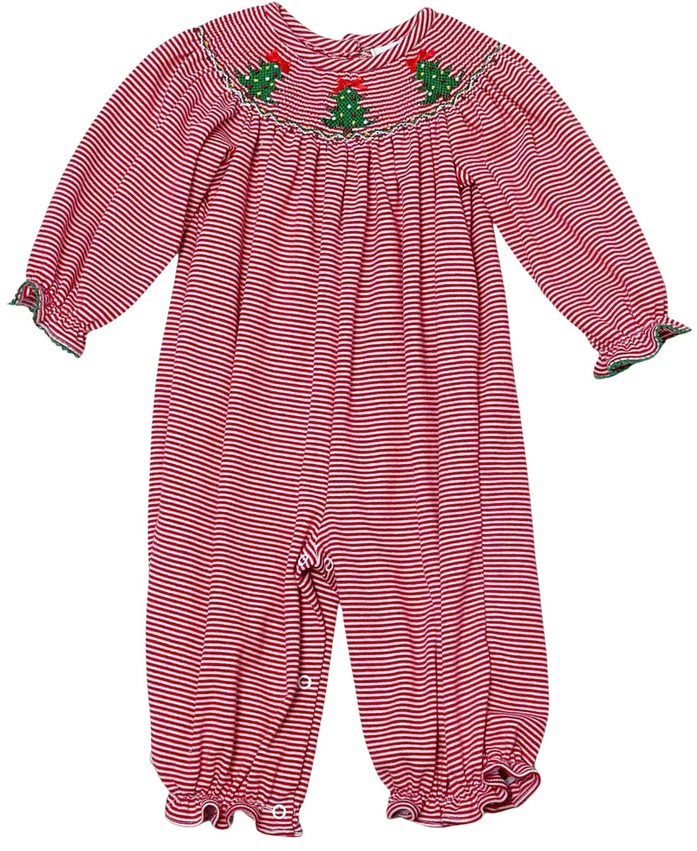 Christmas Tree Billie Bubble- Red Bitty Knit