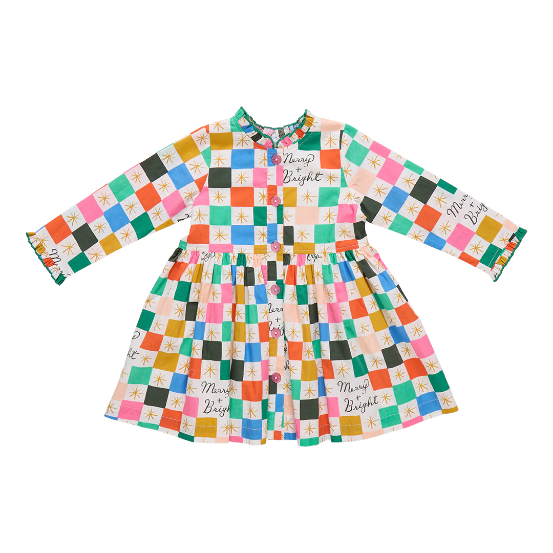 Girls Autumn Dress- Merry And Bright