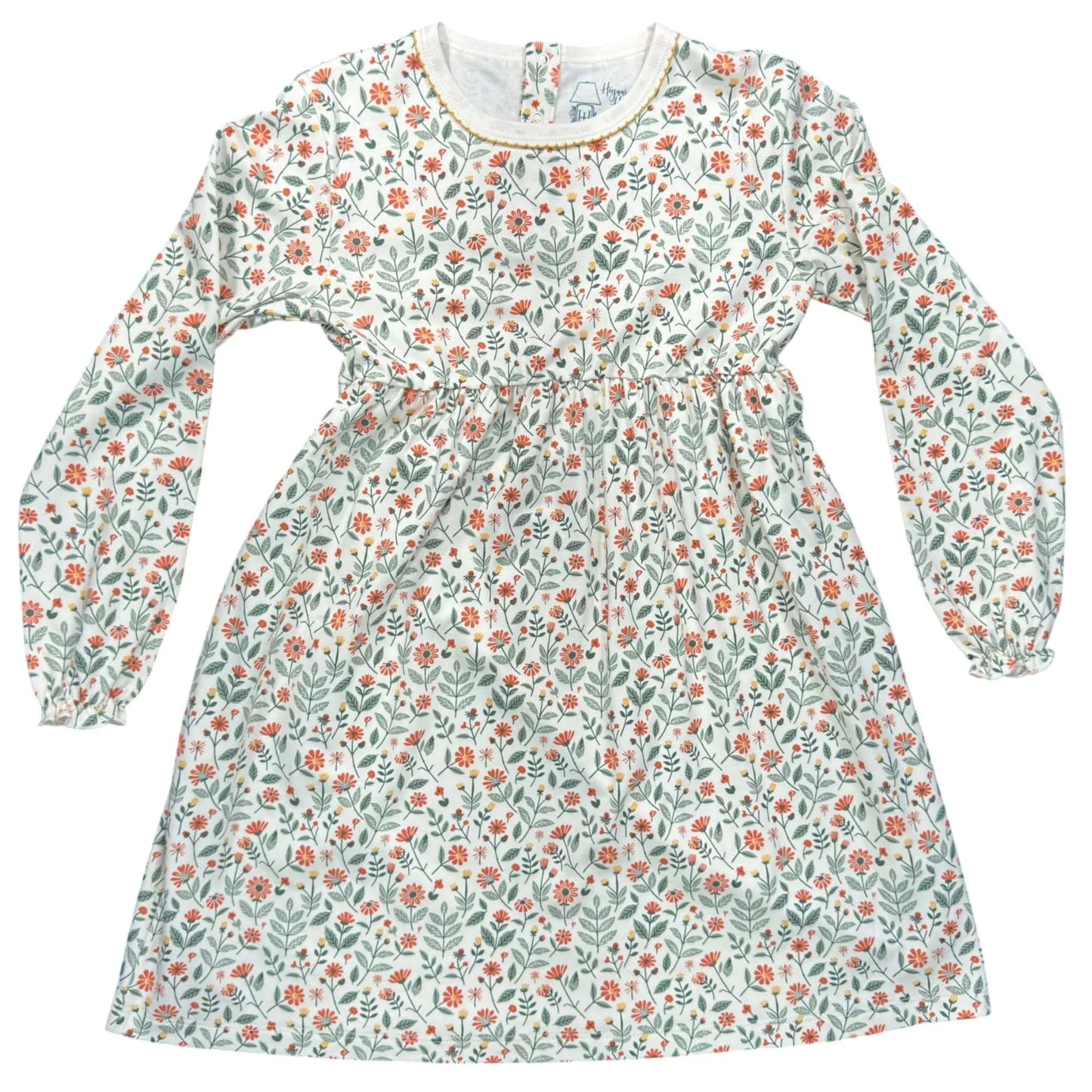 LS Playtime Dress- Fall Floral 1975