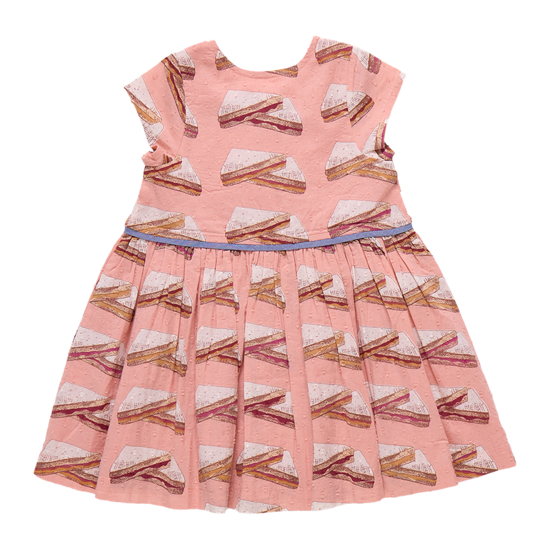 Girls Fatima Dress- PB&J- Pink Chicken