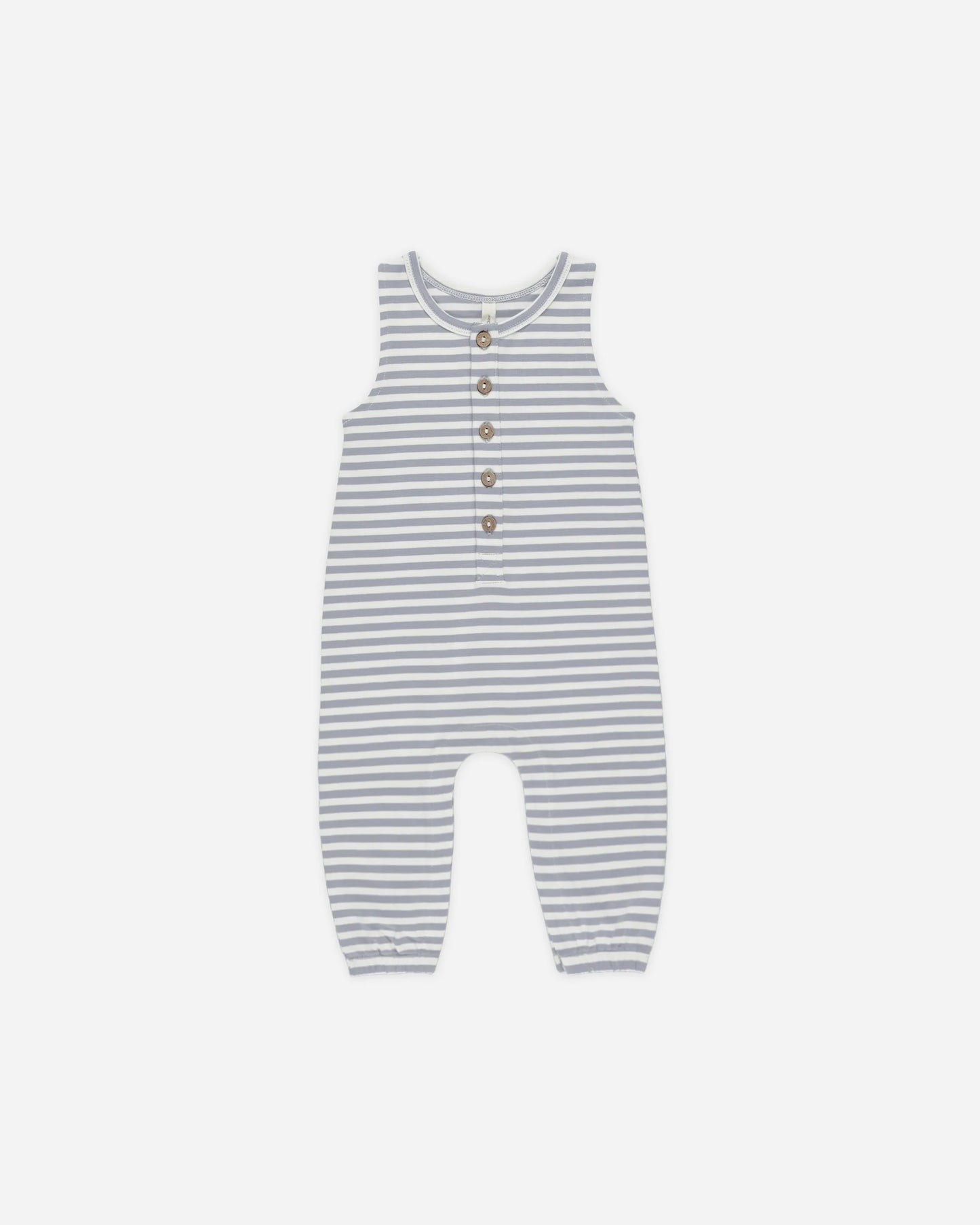 Sleeveless Jumpsuit - Blue Stripe - Quincy Mae