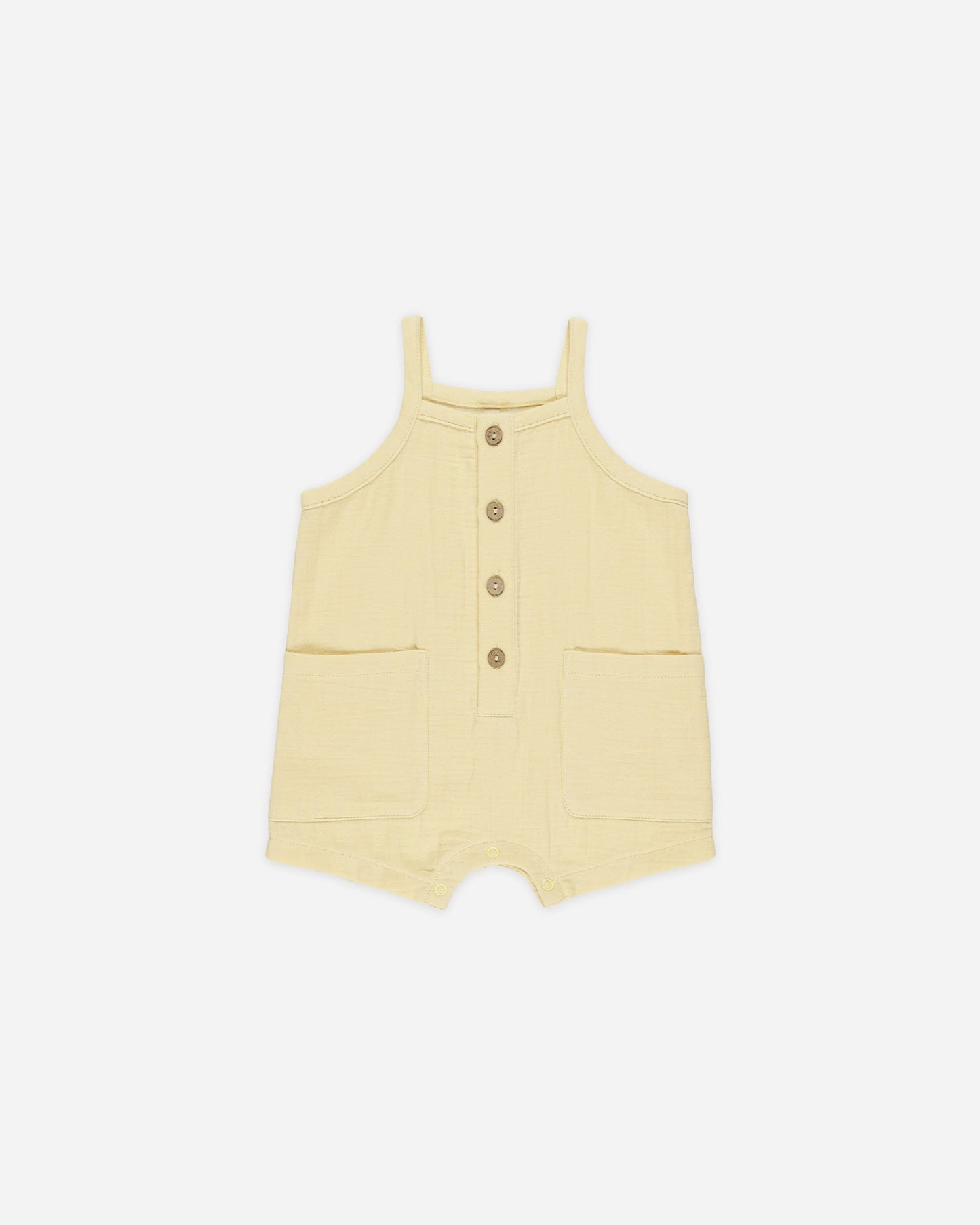 Oakley Romper Yellow- Quincy Mae