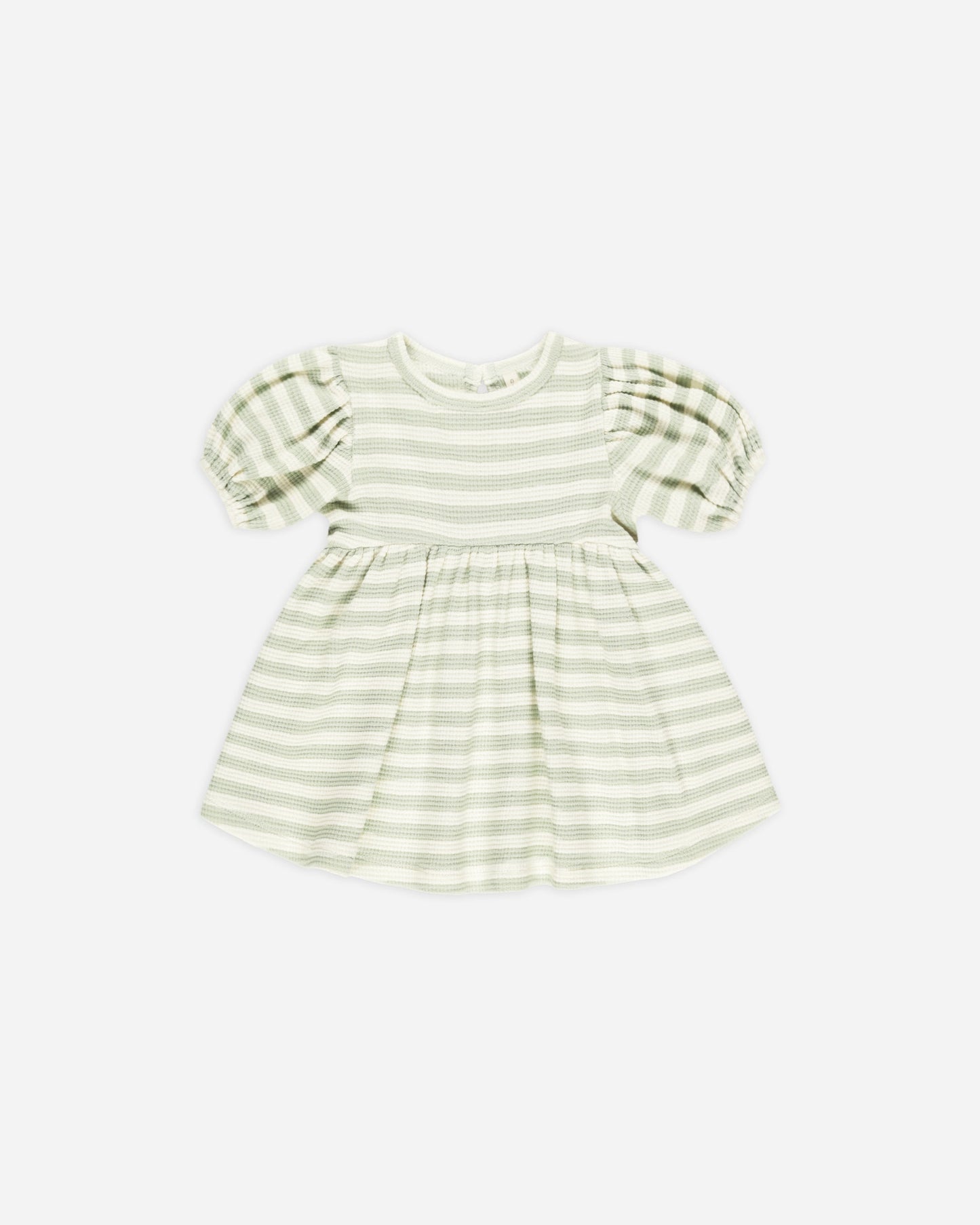 Darla Dress Mint Stripe- Quincy Mae