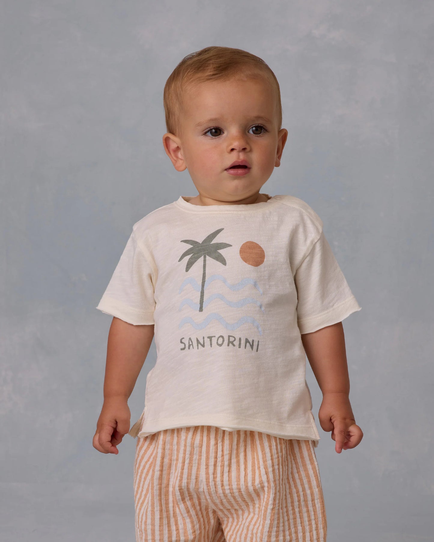 Raw Edge Tee- Santorini - Rylee + Cru