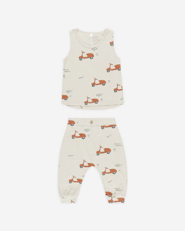 Tank + Slouch Pant Set -Moped - Rylee + Cru