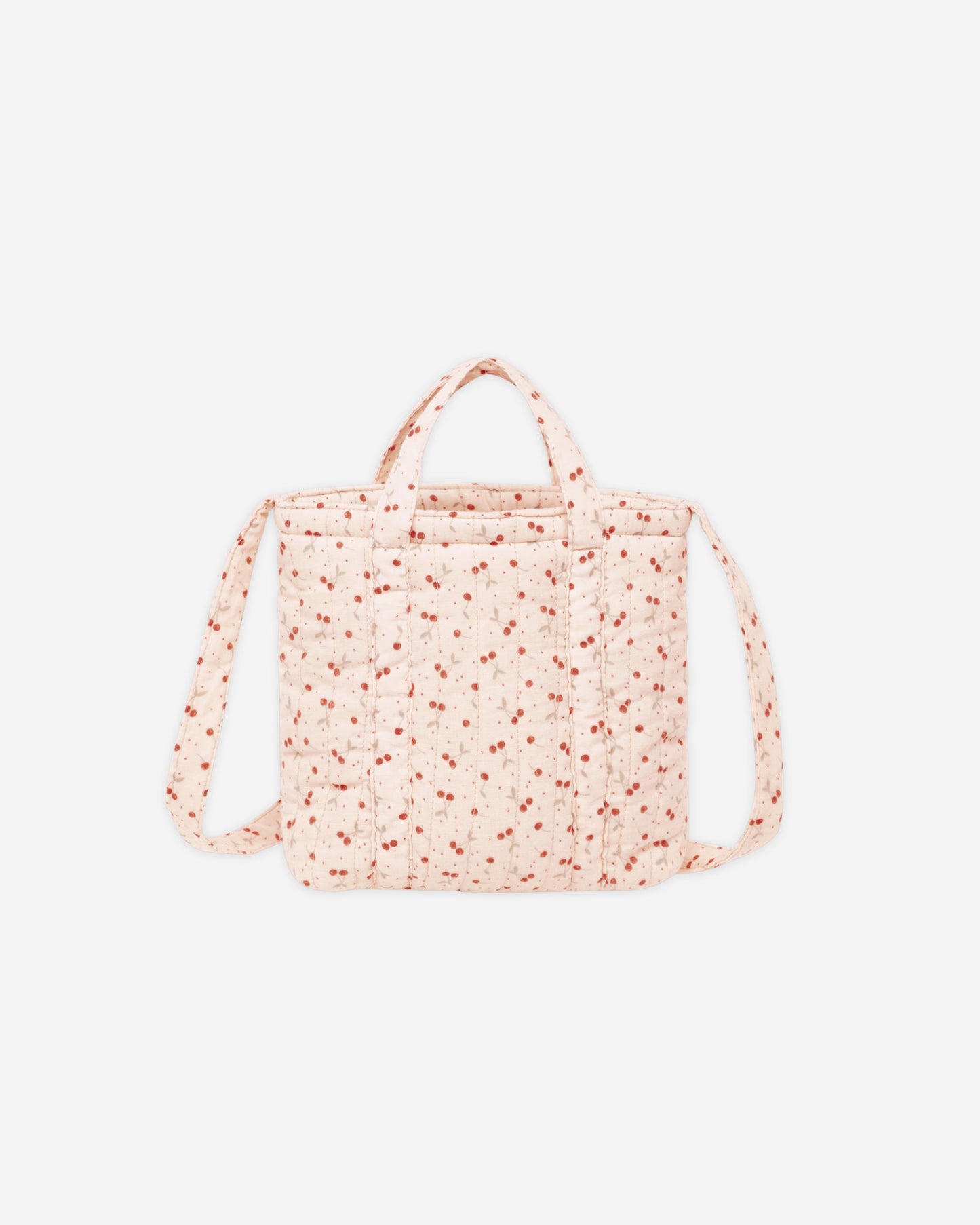Quilted Tote Bag- Cherries- Rylee + Cru
