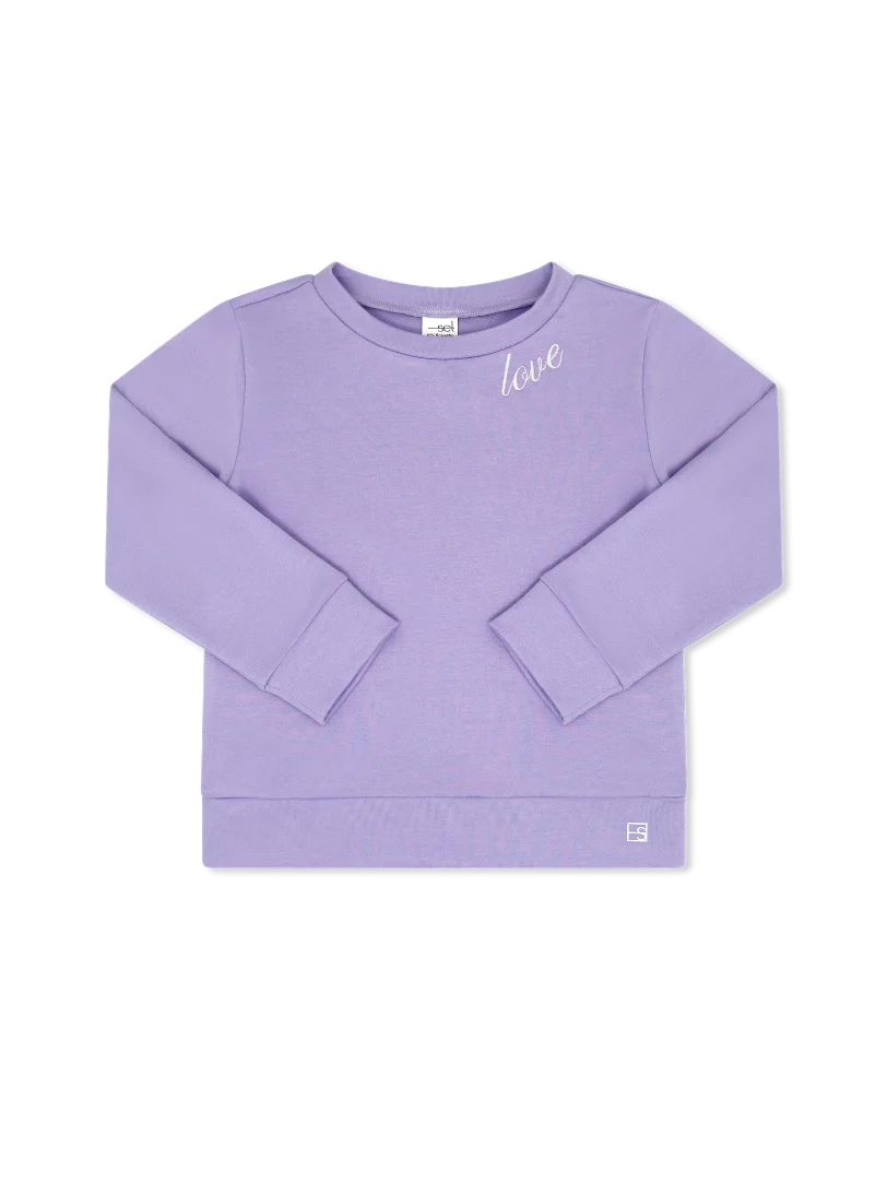 Alex Sweatshirt - Brilliantly Lavender, Love - Lullaby Set
