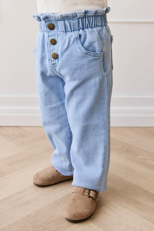 Briella Pant - Washed Denim- Jamie Kay