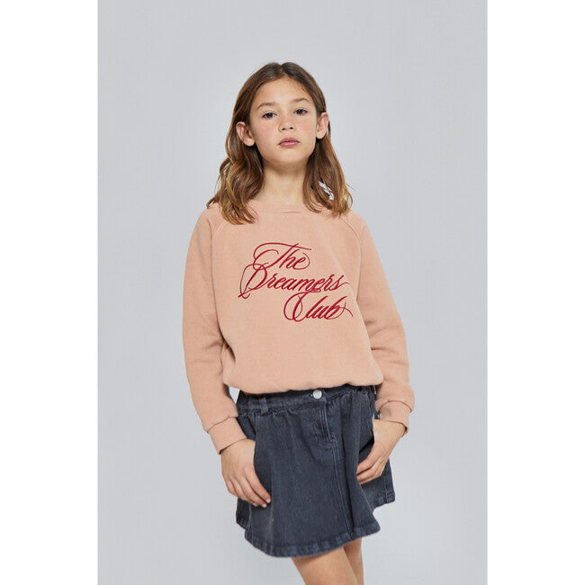 Club Felpa Sweatshirt, Pink Nude- Mi Pounet