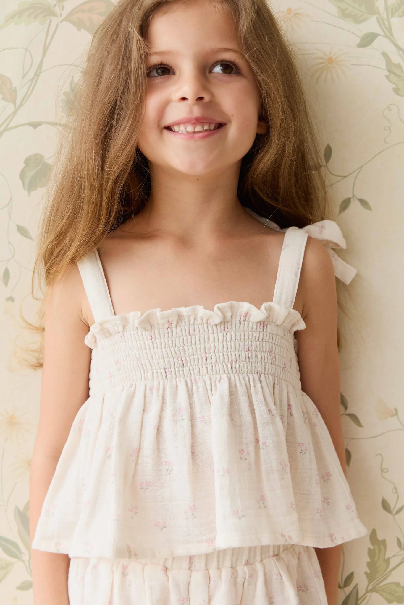 Organic Cotton Muslin Odette Top - Pauline Pink