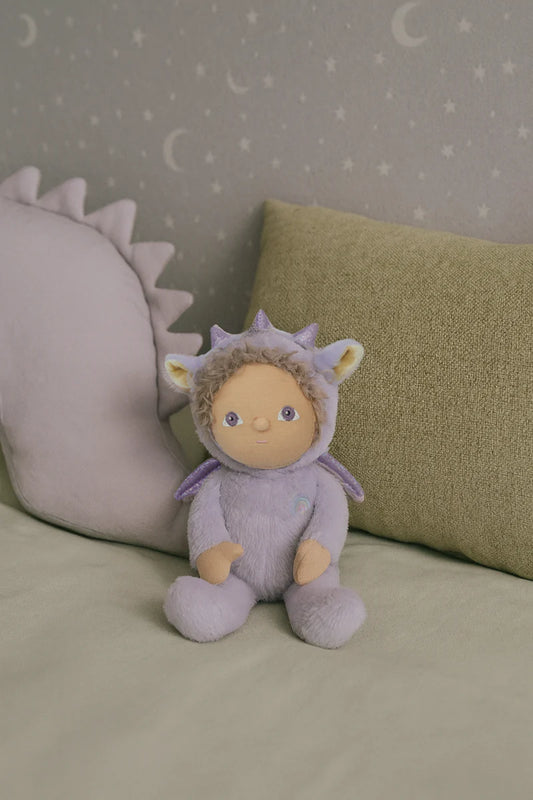 Dinky Dinkum Doll Duffy Dragon- Lavender