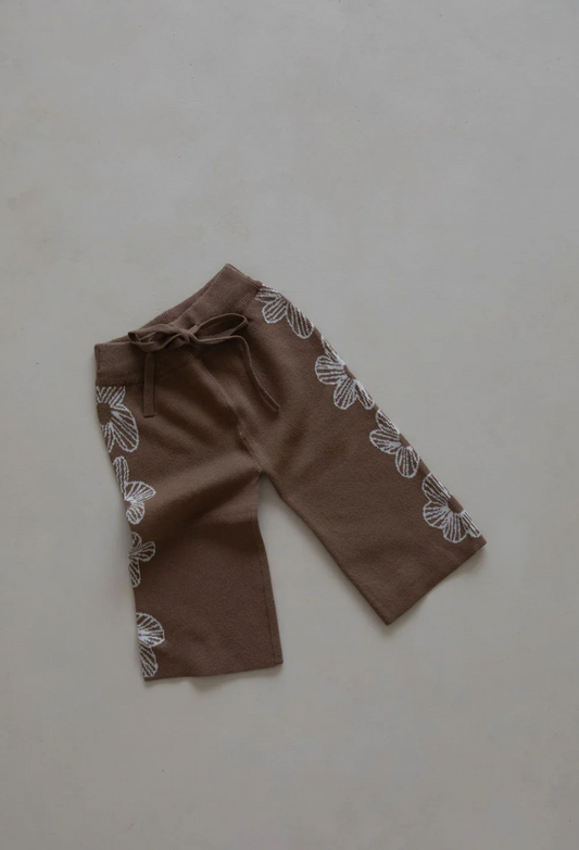 Cocoa Flower Pants - Belle & Sun