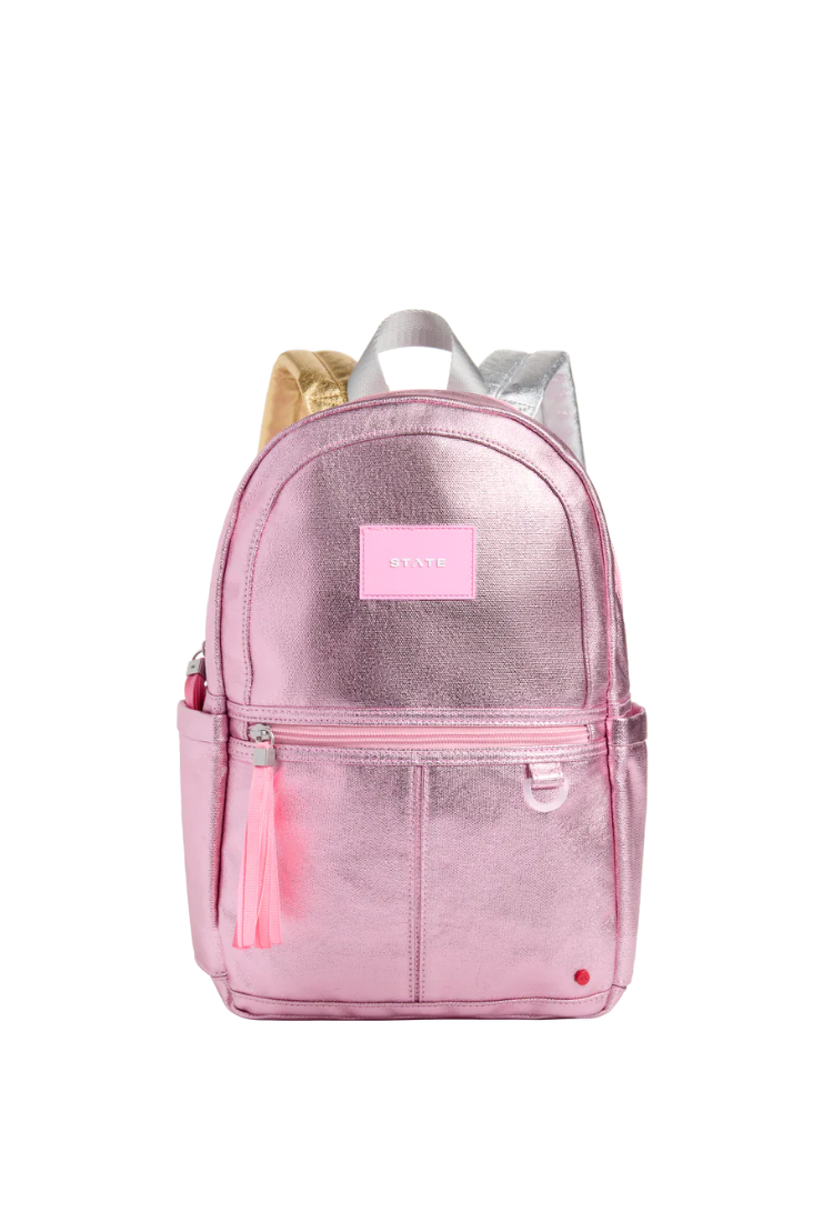 Mini Kane Pink Metallic Backpack