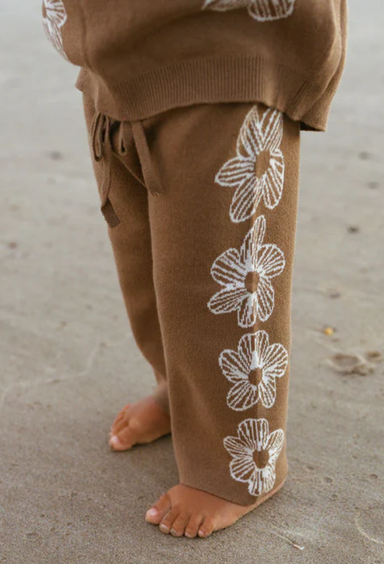 Cocoa Flower Pants - Belle & Sun