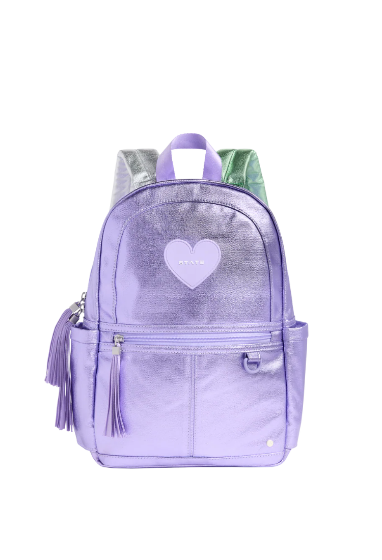 Mini Kane Lilac Metallic Backpack