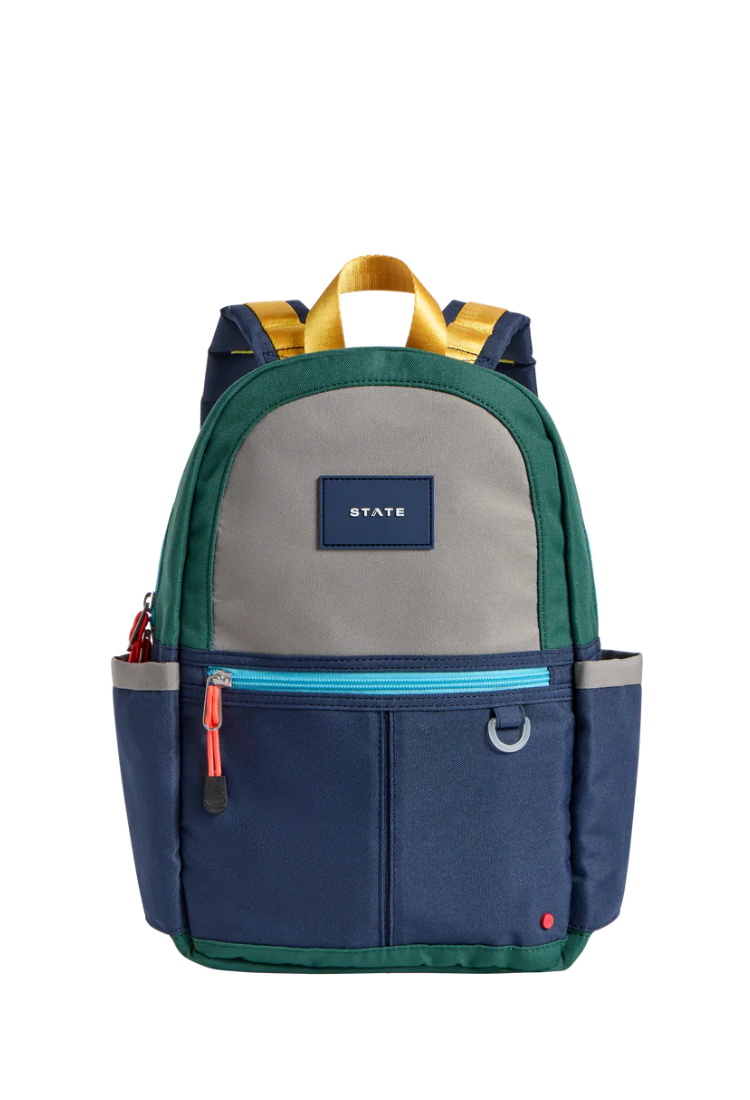 Mini Kane Navy & Green Backpack