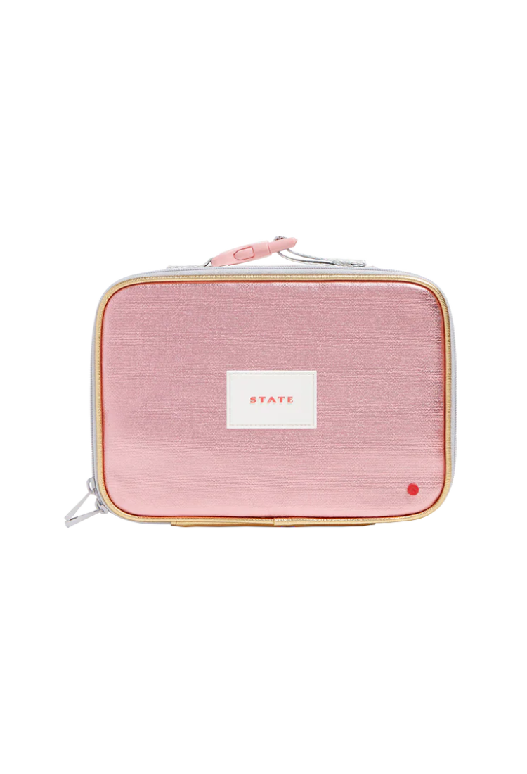 Rodgers Pink Metallic Lunchbox