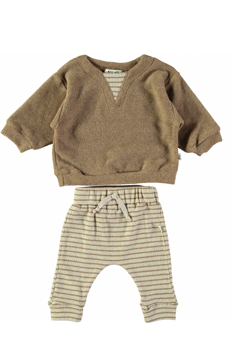 Brown Stripe Set - Petit Indi