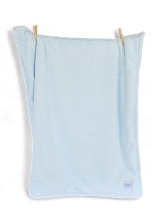 Blue/Ivory Duo Blanket - Ellie and Sam