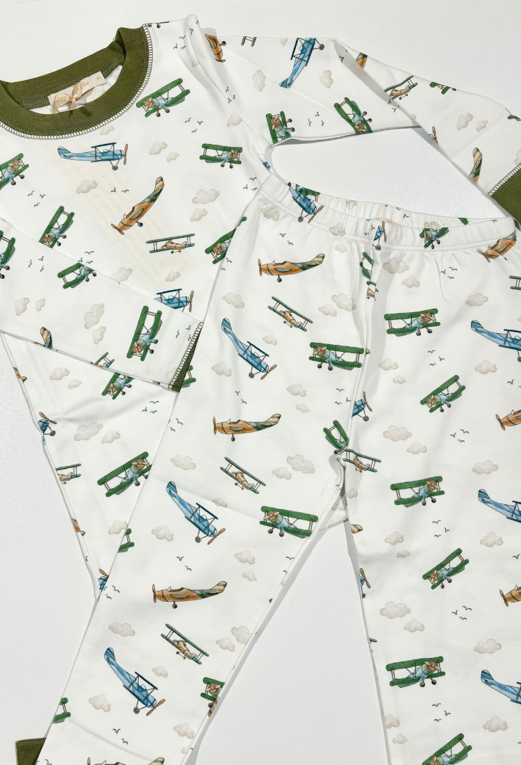 Airplanes PJ Set - Baby Club Chic
