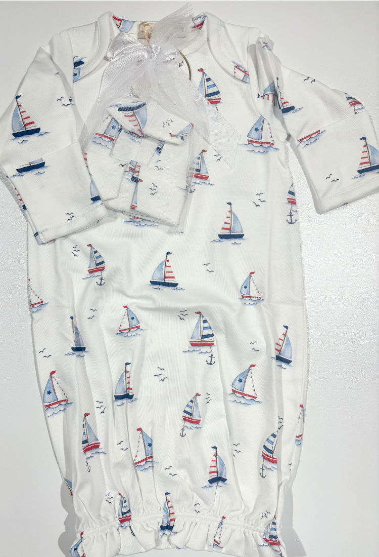 Sailing Gown & Hat - Baby Club Chic