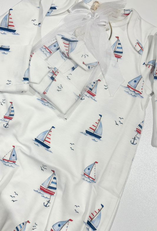 Sailing Gown & Hat - Baby Club Chic