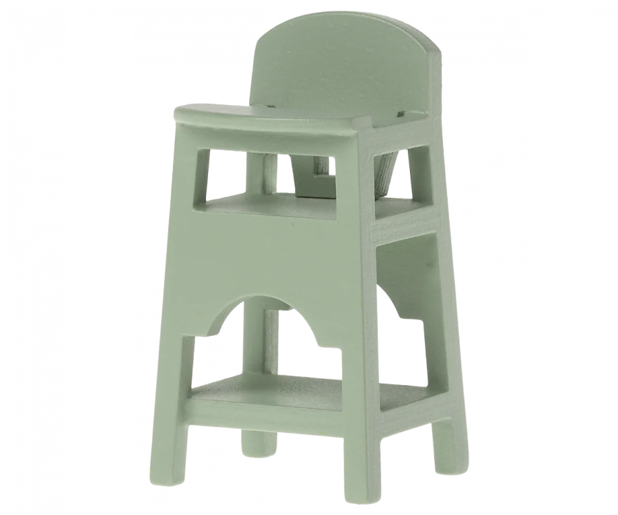 Mouse High Chair, Mint- Maileg
