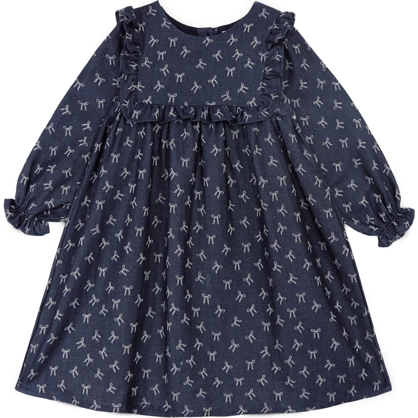 Amandine Dress, Dark Blue- Mi Pounet