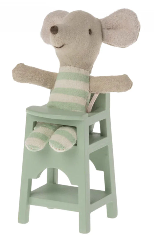 Mouse High Chair, Mint- Maileg