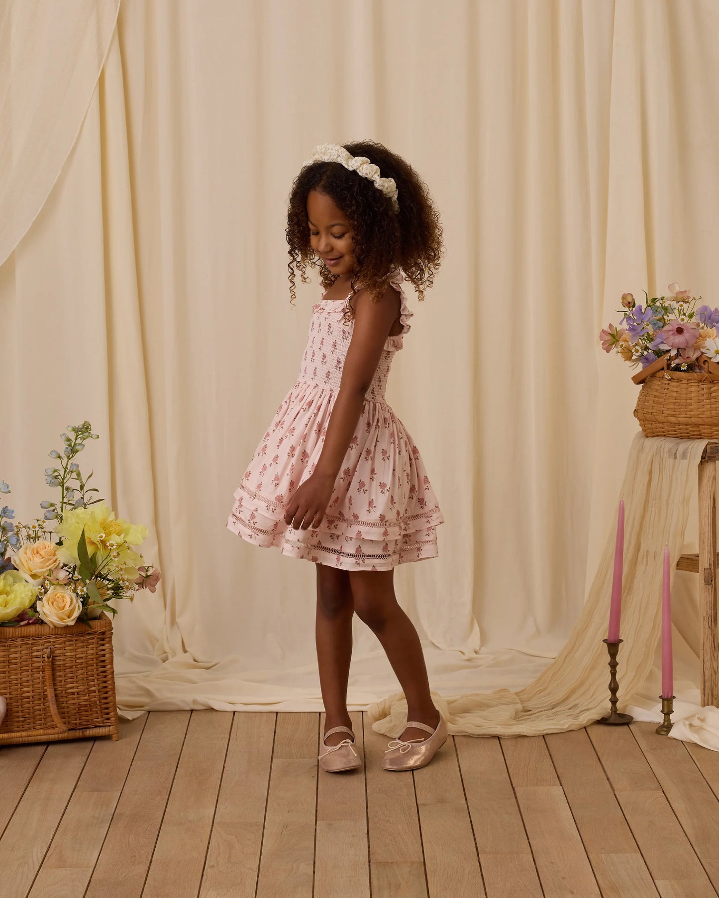Birdie Dress- French Rose- Noralee