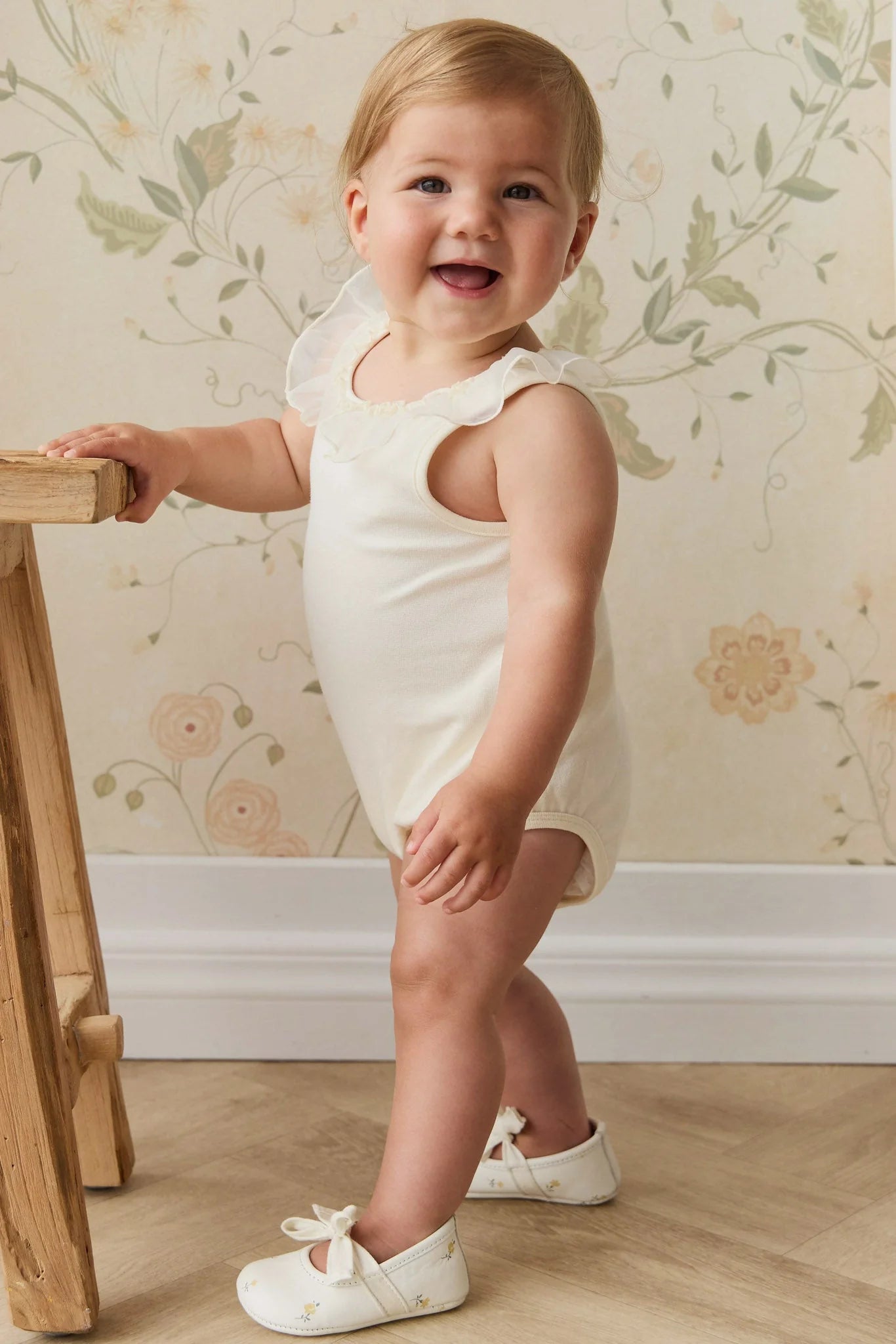 Adalyn Playsuit - Parchment