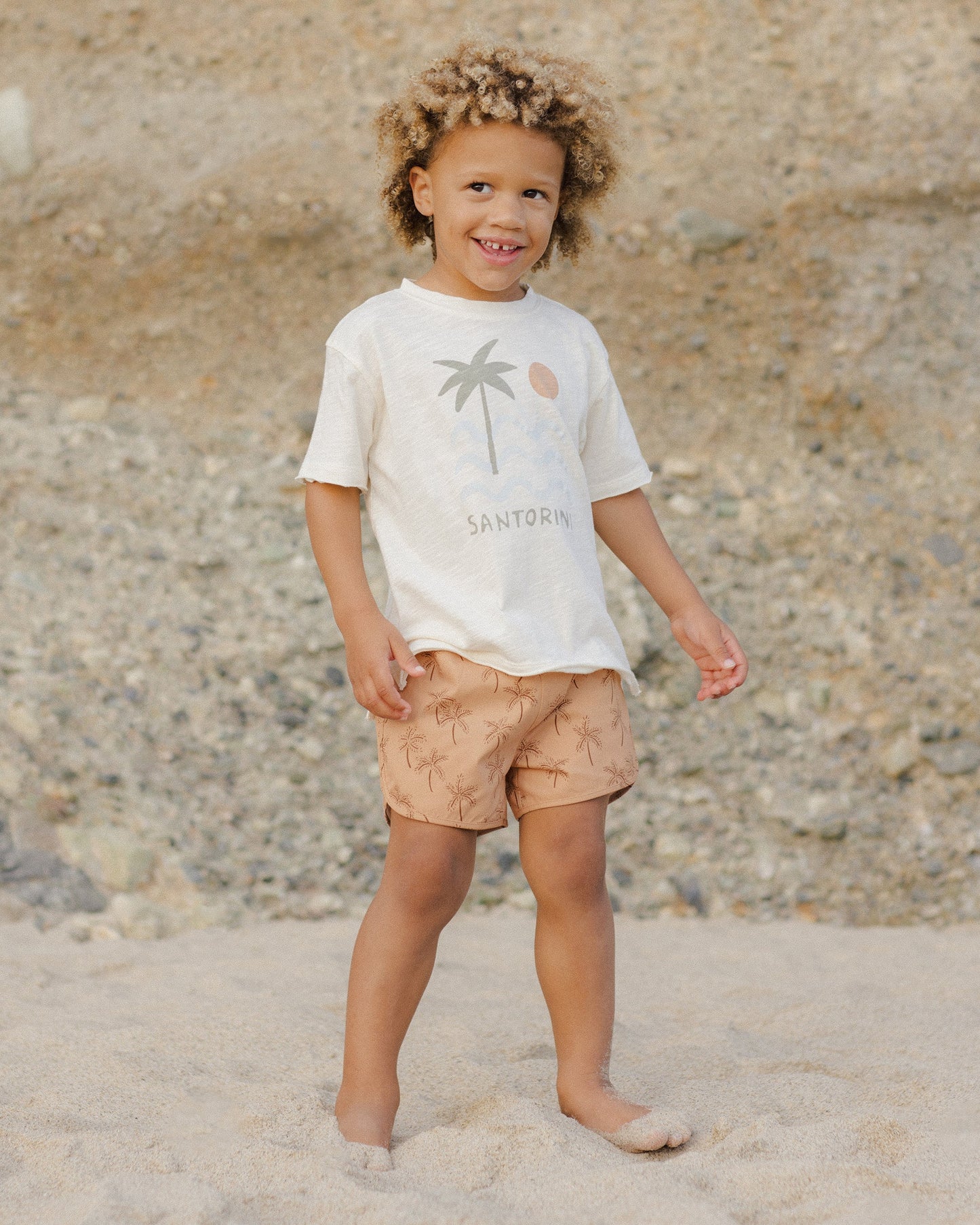 Swim Trunk- Palms - Rylee + Cru