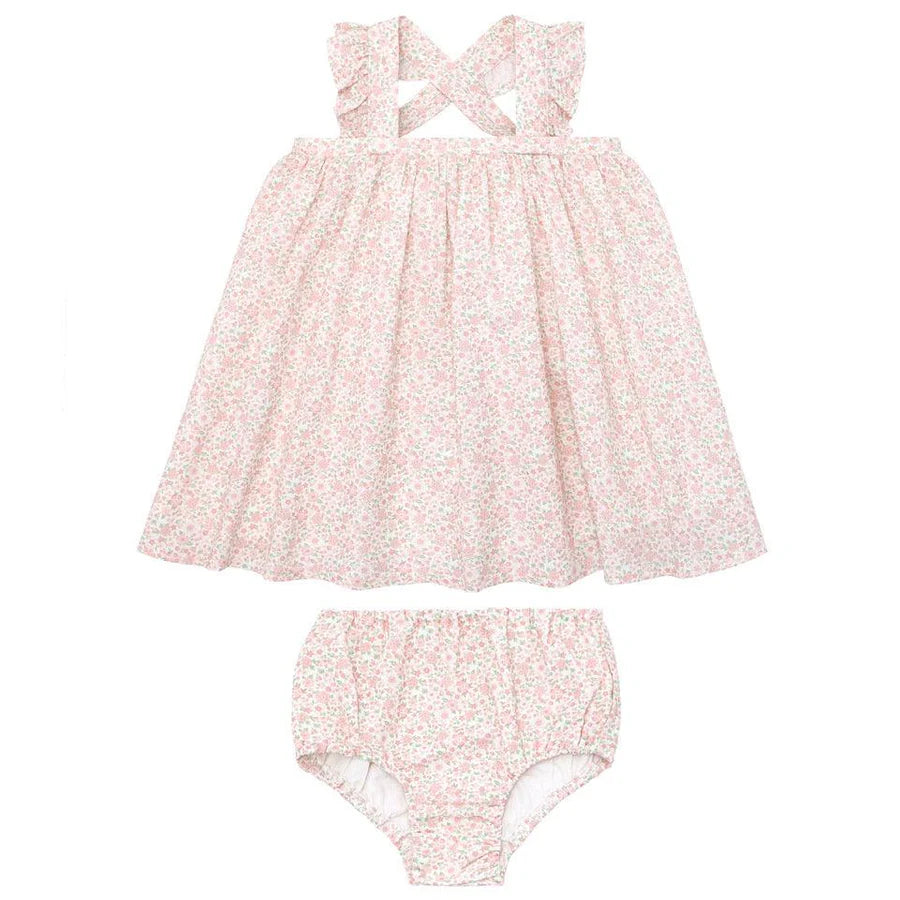 baby antique floral bloomer set