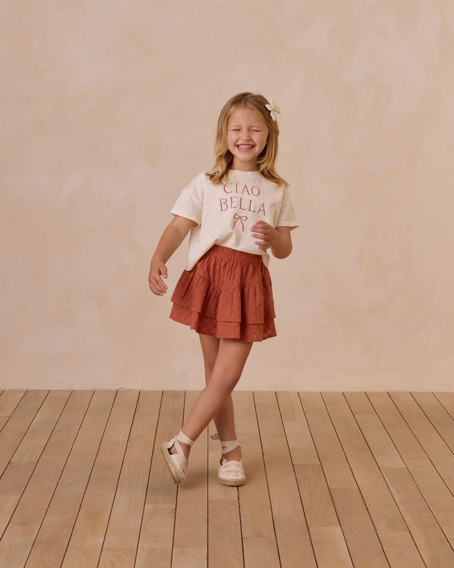 Tiered Mini Skirt Poppy- Rylee + Cru
