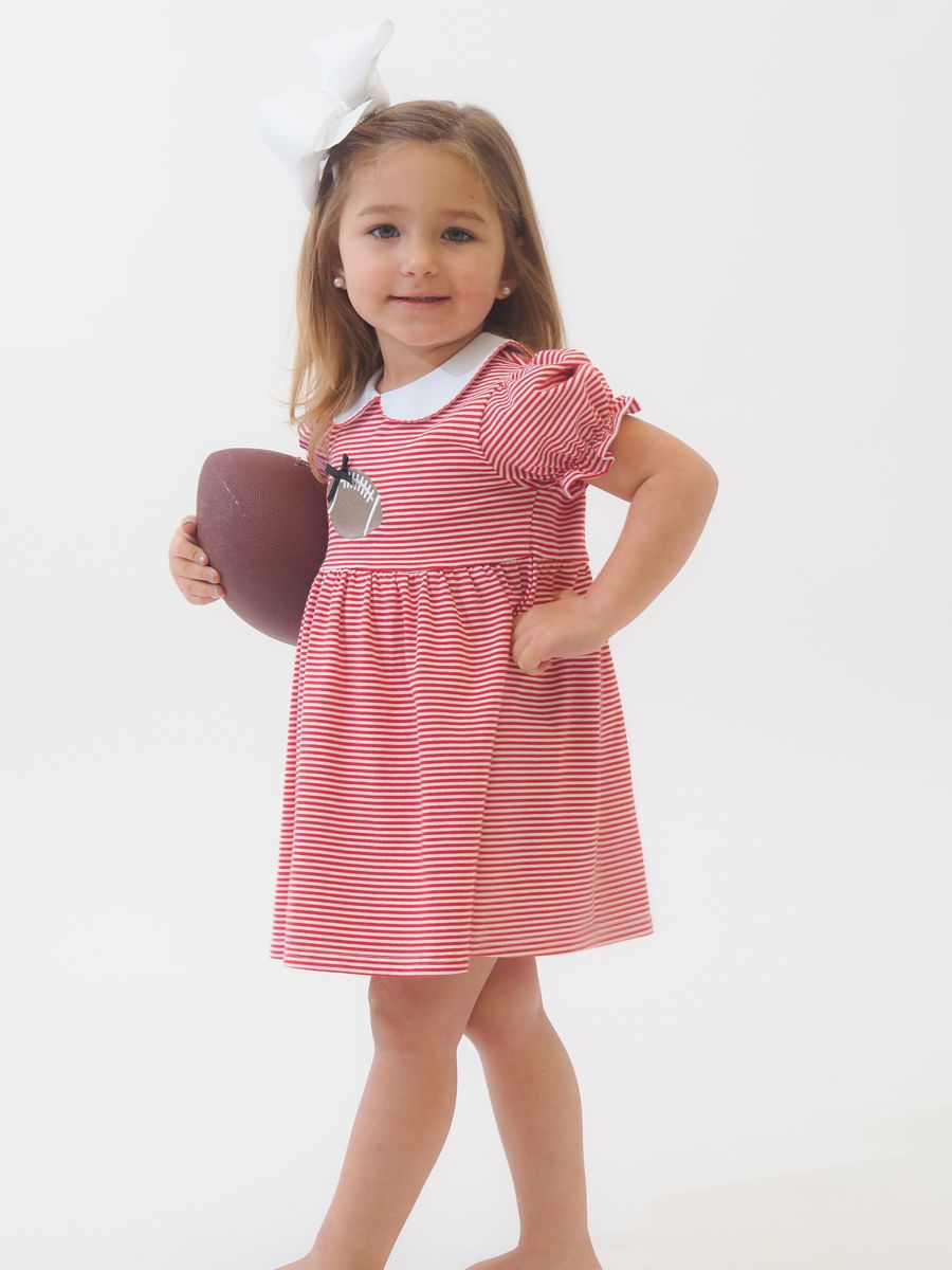 Regular Red Stripe Tailgate Dress- Cypress Row
