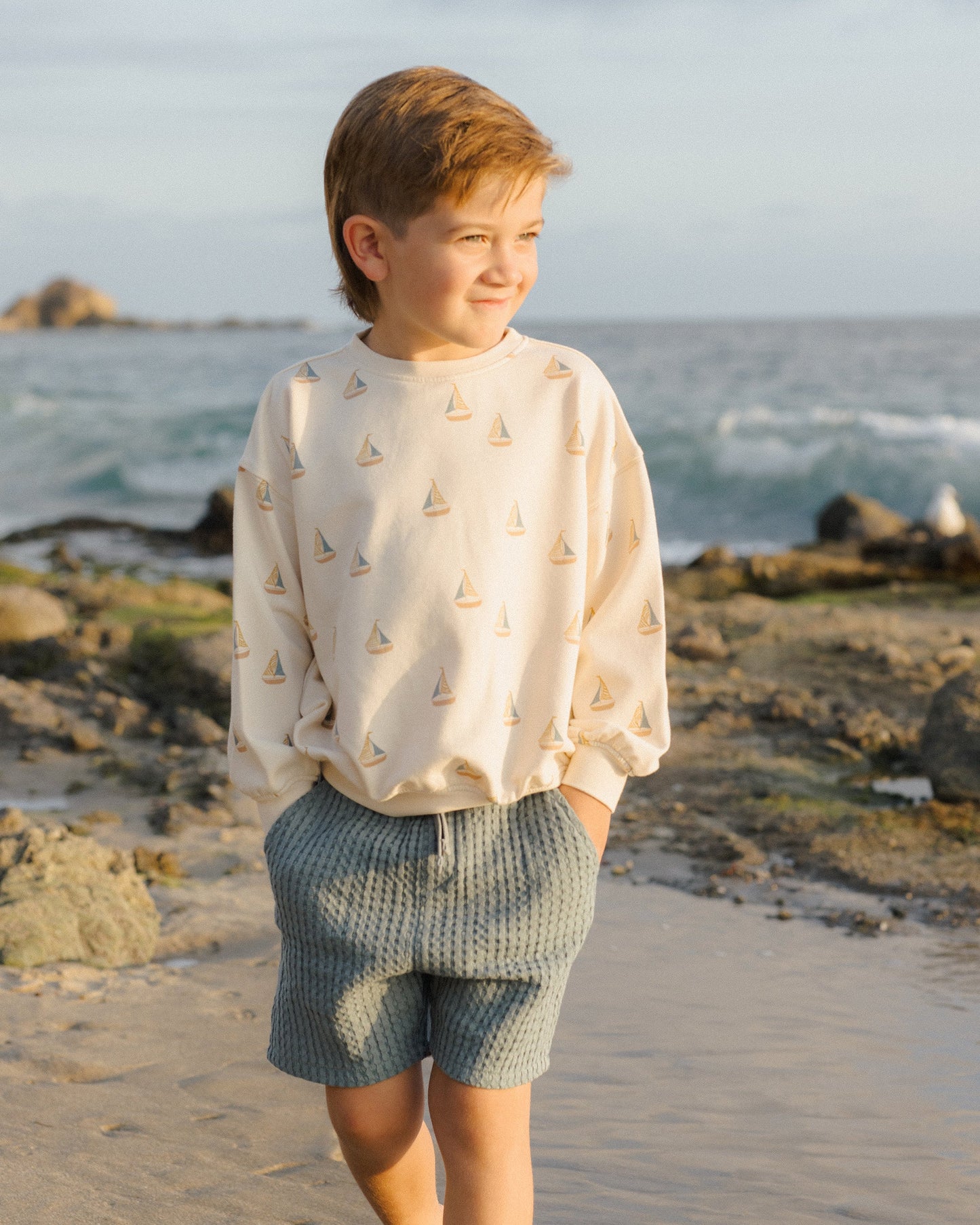 Sweatshirt- Sailboats - Rylee + Cru