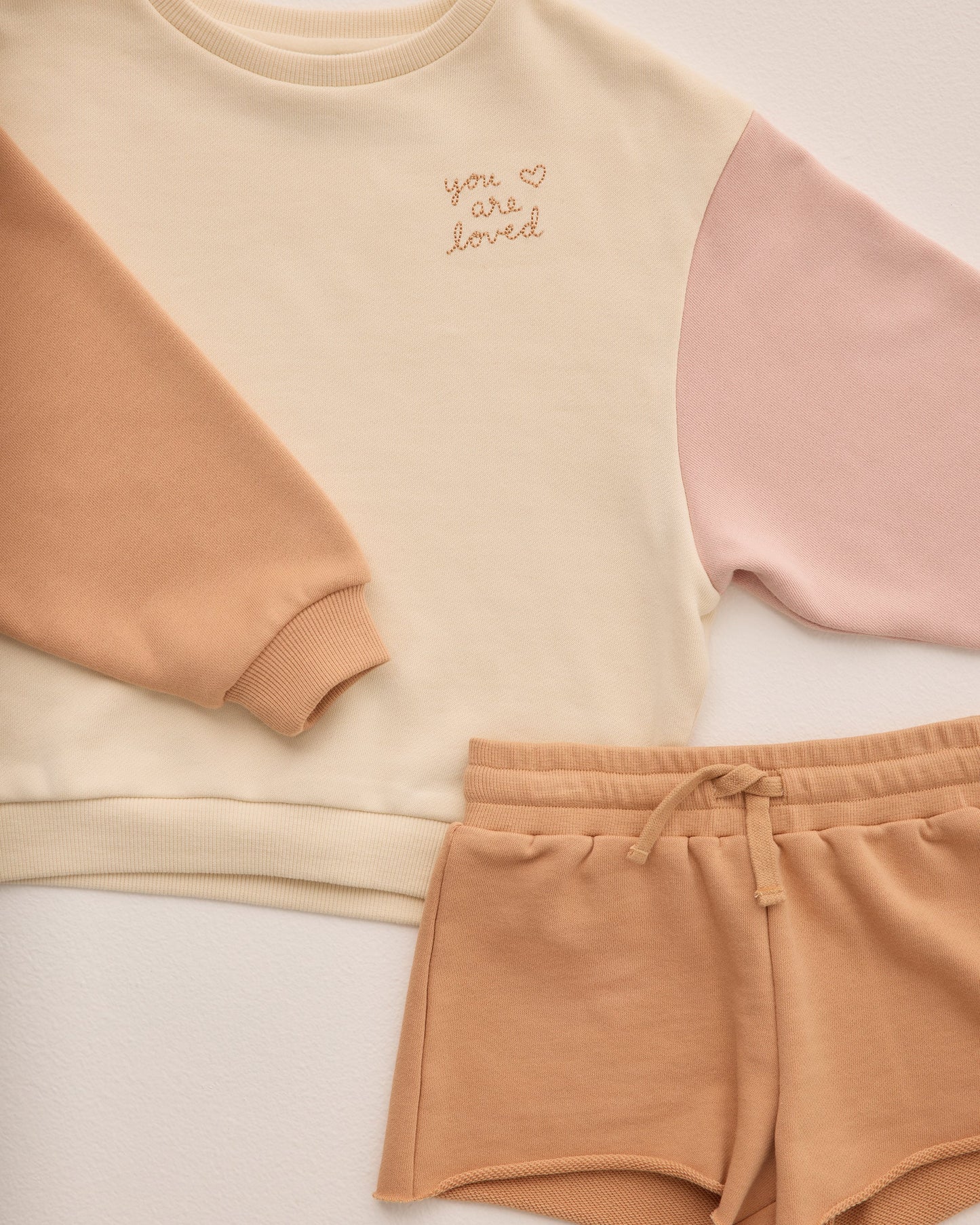 Sweat Short- Grapefruit- Rylee + Cru