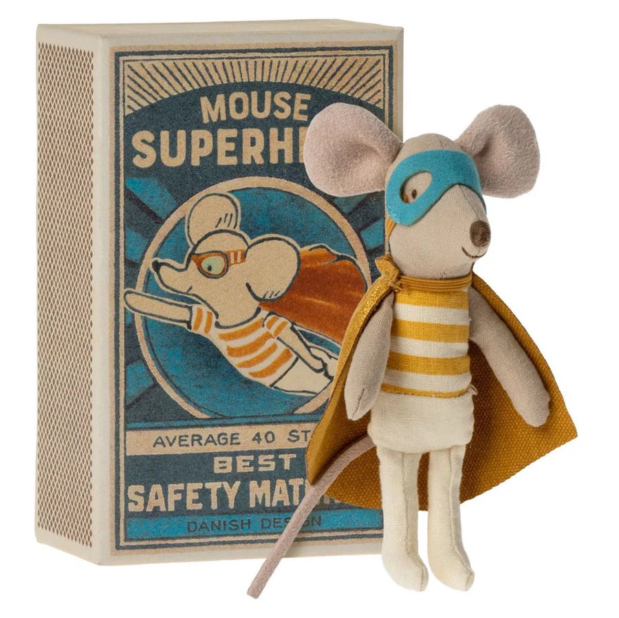Super Hero Mouse Little Brother- Maileg