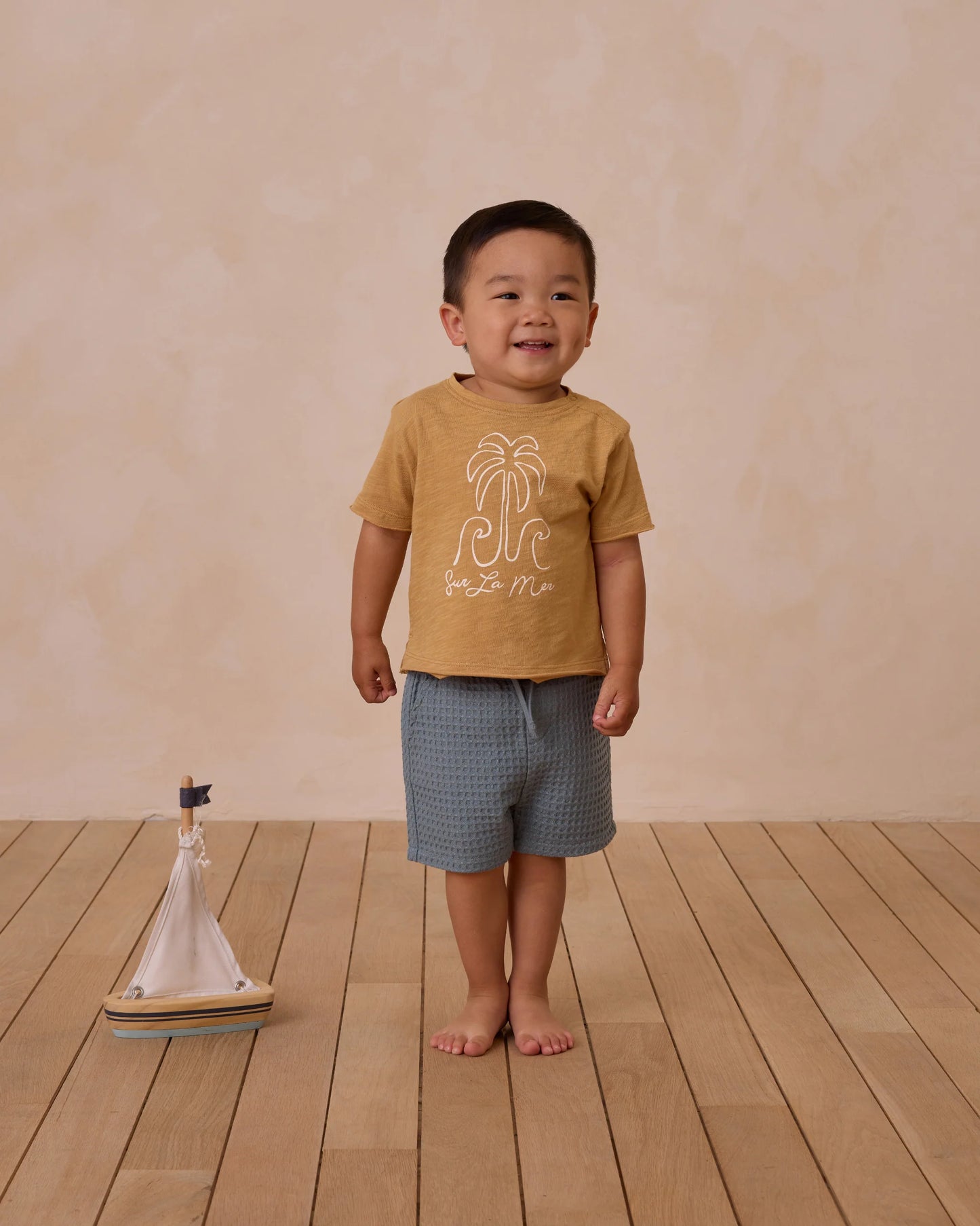 Raw Edge Tee- Sur La Mer - Rylee + Cru