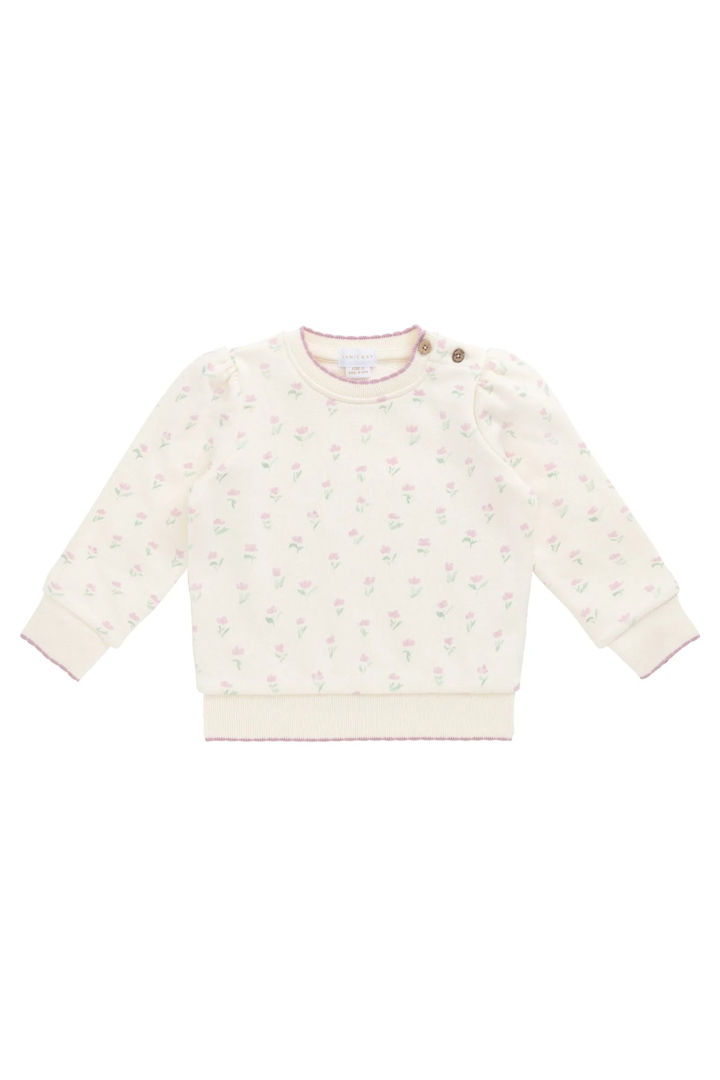 Organic Cotton Monroe Sweatshirt - Lila Pink- Jamie Kay