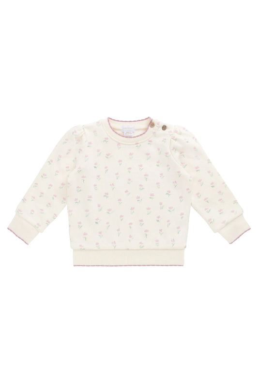Organic Cotton Monroe Sweatshirt - Lila Pink- Jamie Kay