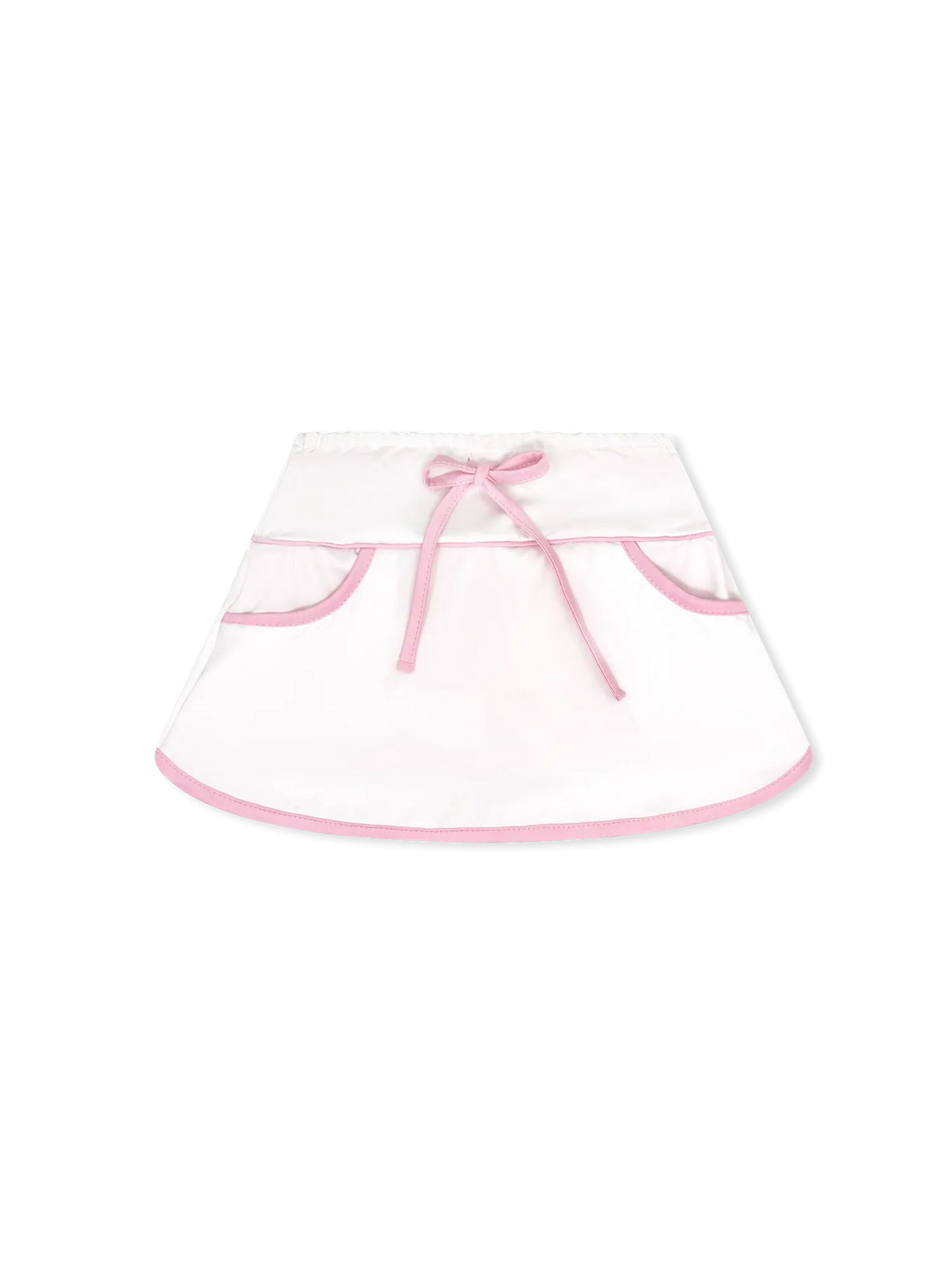 Tiffany Tennis Skort - Pure Coconut, Cotton Candy Pink- Lullaby Set