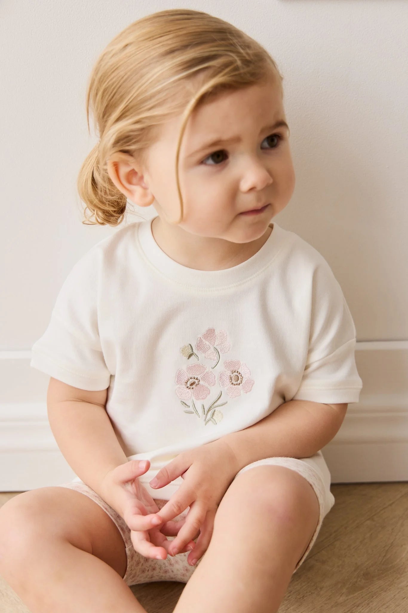 Pima Cotton Mimi Top - Parchment Penelope Rose Quartz- Jamie Kay