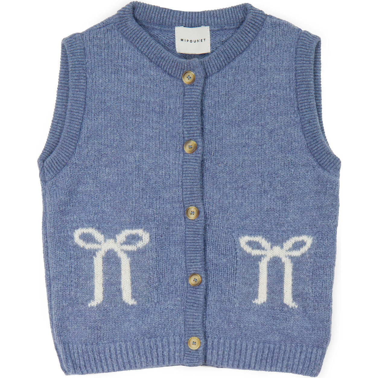 Sana Waistcoat, Light Blue- Mi Pounet