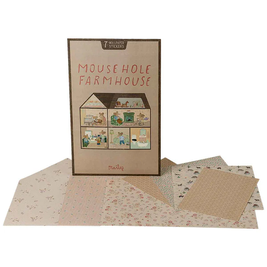 Wallpaper Set for Mouse House- Maileg