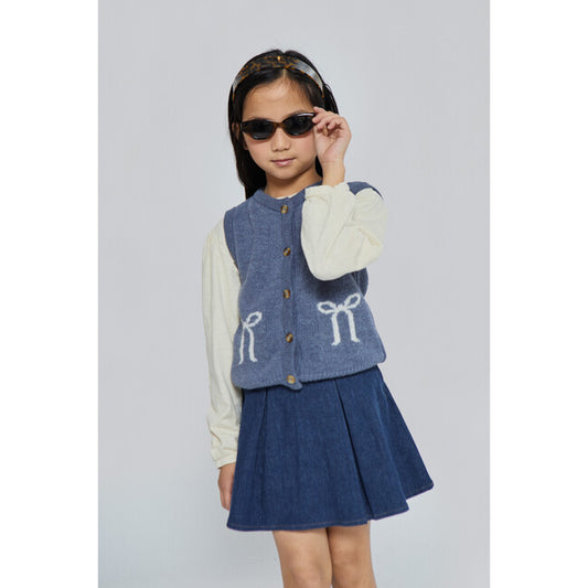 Sana Waistcoat, Light Blue- Mi Pounet