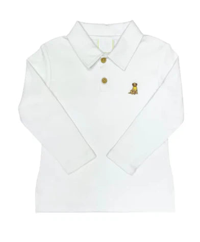 Labrador ian polo- white knit