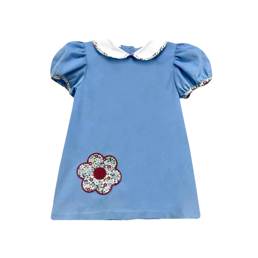 Bellfield Garland Dress- Periwinkle Cord