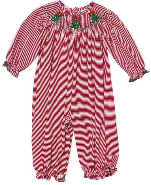 Christmas Tree Billie Bubble- Red Bitty Knit