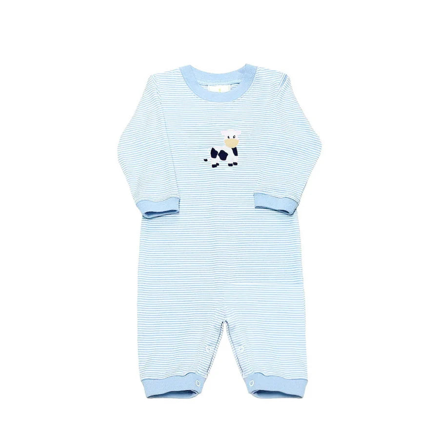Cow Luke Bubble- Light Blue Bitty Knit